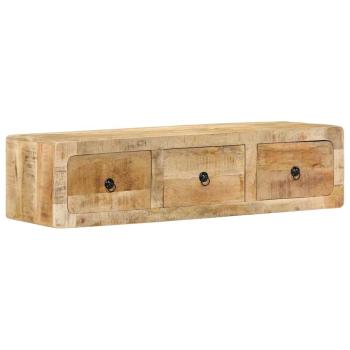 ARDEBO.de - TV-Wandschrank 100x32x25 cm Raues Massivholz Mango