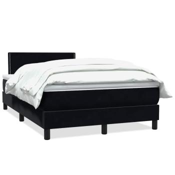 ARDEBO.de - Boxspringbett mit Matratze Schwarz 120x220 cm Samt