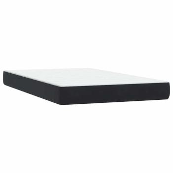 Boxspringbett mit Matratze Schwarz 120x220 cm Samt