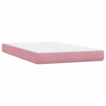 Boxspringbett mit Matratze Rosa 120x220 cm Samt