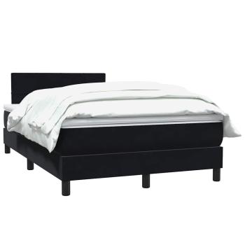 ARDEBO.de - Boxspringbett mit Matratze Schwarz 120x220 cm Samt