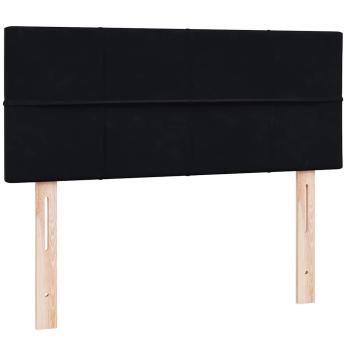 Boxspringbett mit Matratze Schwarz 120x220 cm Samt