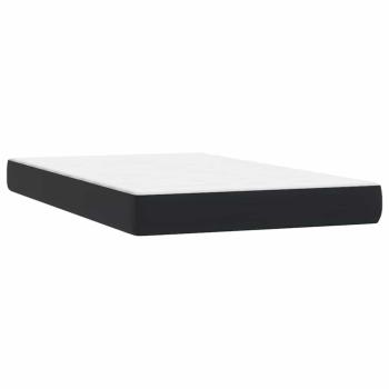 Boxspringbett mit Matratze Schwarz 120x220 cm Samt