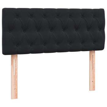 Boxspringbett mit Matratze Schwarz 120x220 cm Samt