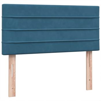 ARDEBO.de - Boxspringbett mit Matratze Dunkelblau 80x210 cm Samt