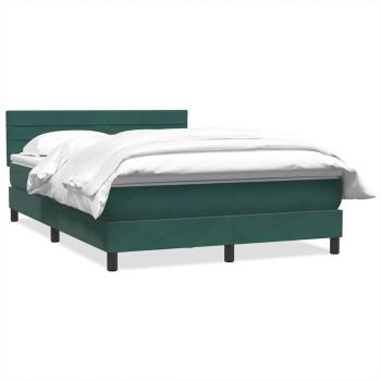 Boxspringbett mit Matratze Dunkelgrün 160x210 cm Samt