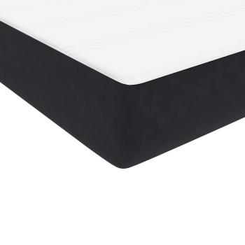 ARDEBO.de - Boxspringbett mit Matratze Schwarz 120x220 cm Samt