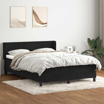 ARDEBO.de - Boxspringbett mit Matratze Schwarz 160x210 cm Samt