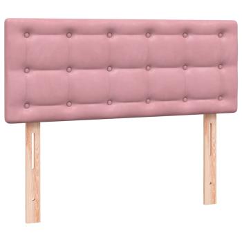 Boxspringbett mit Matratze Rosa 120x220 cm Samt