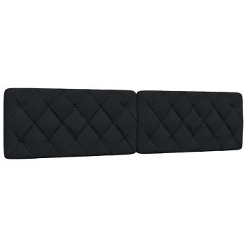 Bettgestell mit LED ohne Matratze Schwarz 200x200 cm Stoff