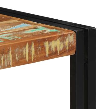 Couchtisch Mehrfarbig 50x50x35 cm Altholz Massivholz