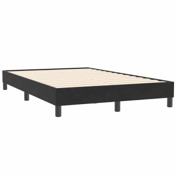 Boxspringbett mit Matratze Schwarz 120x210 cm Samt