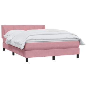 Boxspringbett mit Matratze Rosa 160x220 cm Samt