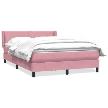 Boxspringbett mit Matratze Rosa 160x220 cm Samt