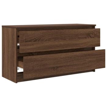TV-Schrank Braun Eichen-Optik 100x35x54 cm Holzwerkstoff