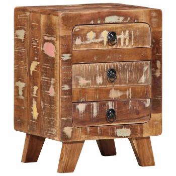 ARDEBO.de - Nachttisch 37x32x50 cm Altholz Massivholz