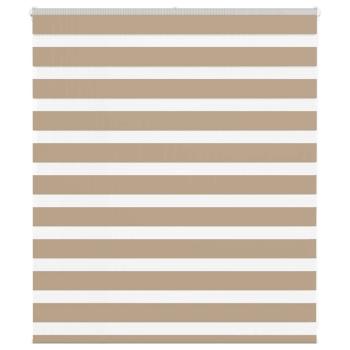 ARDEBO.de - Zebrarollo Sandbraun 135x100 cm Stoffbreite 130,9 cm Polyester