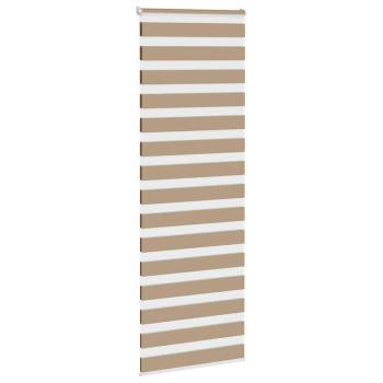 Doppelrollo Sandbraun 85x230 cm Stoffbreite 80,9 cm Polyester
