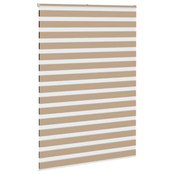 Doppelrollo Sandbraun 165x230 cm Stoffbreite 160,9 cm Polyester
