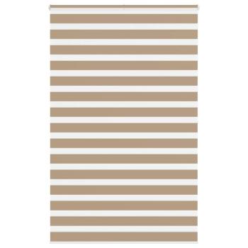 ARDEBO.de - Zebrarollo Sandbraun 145x200 cm Stoffbreite 140,9 cm Polyester