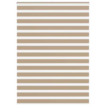 ARDEBO.de - Zebrarollo Sandbraun 155x230 cm Stoffbreite 150,9 cm Polyester
