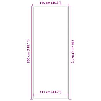 Fußmatte Braun 115x300 cm