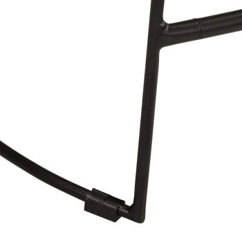 Barhocker 2 Stk. Schwarz 45x40x78 cm Mango Massivholz