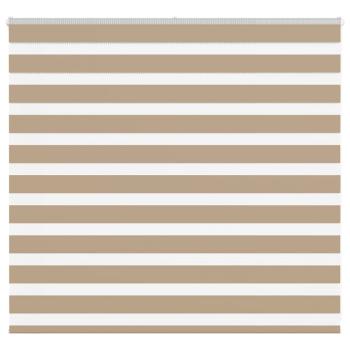 ARDEBO.de - Zebrarollo Sandbraun 160x100 cm Stoffbreite 155,9 cm Polyester