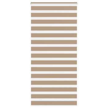 ARDEBO.de - Zebrarollo Sandbraun 100x230 cm Stoffbreite 95,9 cm Polyester
