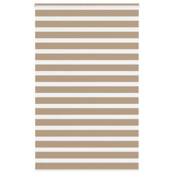ARDEBO.de - Zebrarollo Sandbraun 150x230 cm Stoffbreite 145,9 cm Polyester