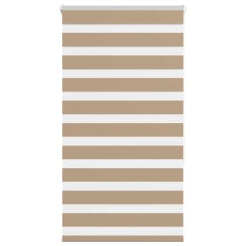 ARDEBO.de - Zebrarollo Sandbraun 85x150 cm Stoffbreite 80,9 cm Polyester