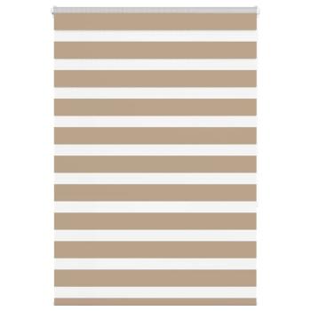 ARDEBO.de - Zebrarollo Sandbraun 95x150 cm Stoffbreite 90,9 cm Polyester