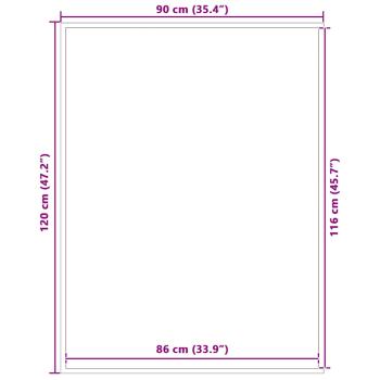 Fußmatte Braun 90x120 cm