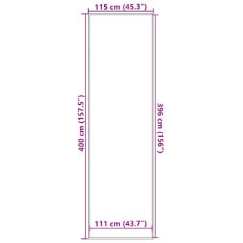 Fußmatte Anthrazit 115x400 cm