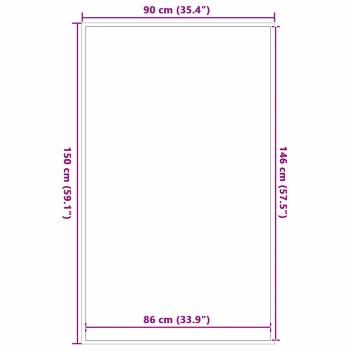 Fußmatte Grau 90x150 cm