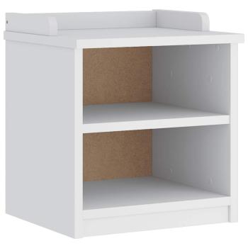 Flurbank SANDNES Weiß 45x40x50 cm Massivholz Kiefer