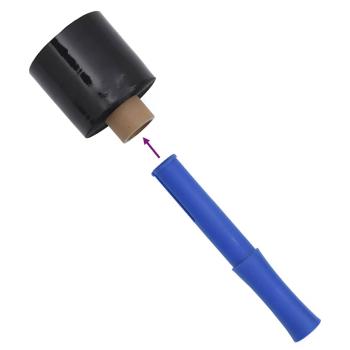 ARDEBO.de - Stretchfolien 10 Stk. Schwarz 23 ?m 10 cm x 300 m