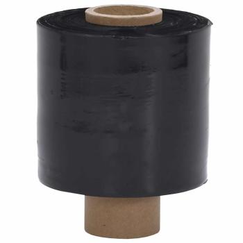 Stretchfolien 10 Stk. Schwarz 23 ?m 10 cm x 300 m