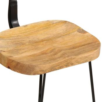 Barhocker 2 Stk. 49x43x79 cm Mango Massivholz