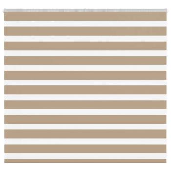 ARDEBO.de - Zebrarollo Sandbraun 155x100 cm Stoffbreite 150,9 cm Polyester