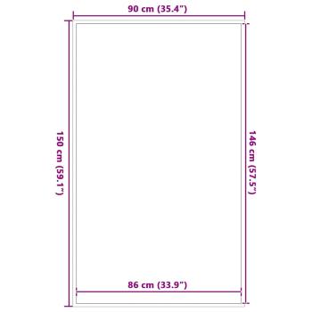 Fußmatte Braun 90x150 cm