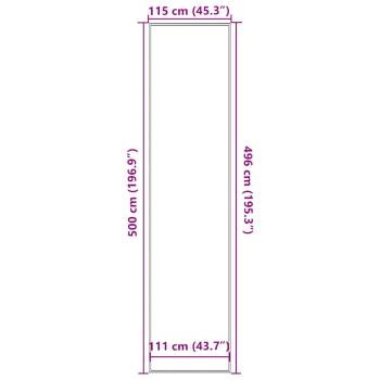 Fußmatte Anthrazit 115x500 cm