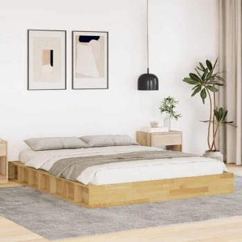 ARDEBO.de - Massivholzbett ohne Matratze 140x190 cm Eichenholz