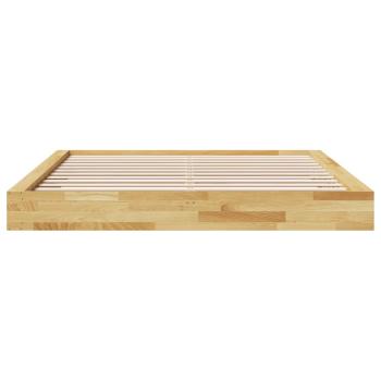 Massivholzbett ohne Matratze 180x200 cm Eichenholz