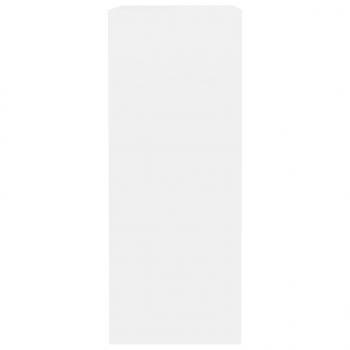 Bücherregal 2 Fächer Weiß 40x30x76,5 cm Holzwerkstoff