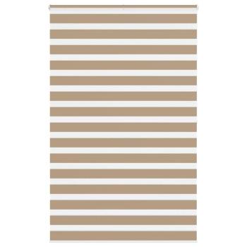 ARDEBO.de - Zebrarollo Sandbraun 140x200 cm Stoffbreite 135,9 cm Polyester