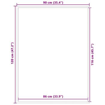 Fußmatte Grau 90x120 cm