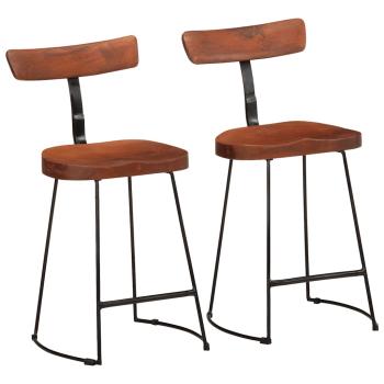 ARDEBO.de - Barhocker 2 Stk. 49x43x79 cm Mango Massivholz