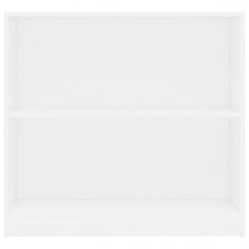 Bücherregal Weiß 80x24x75 cm Holzwerkstoff