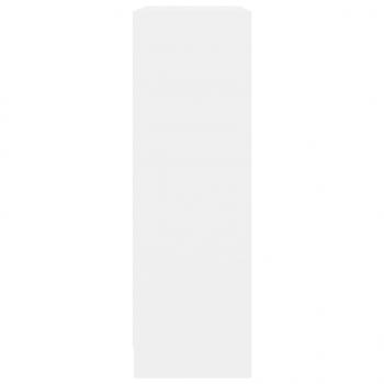 Bücherregal Weiß 80x24x75 cm Holzwerkstoff